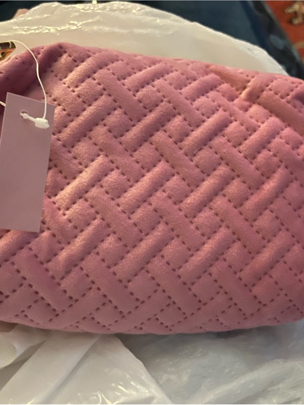 Pink Quilted Women’s Shoulder Bag